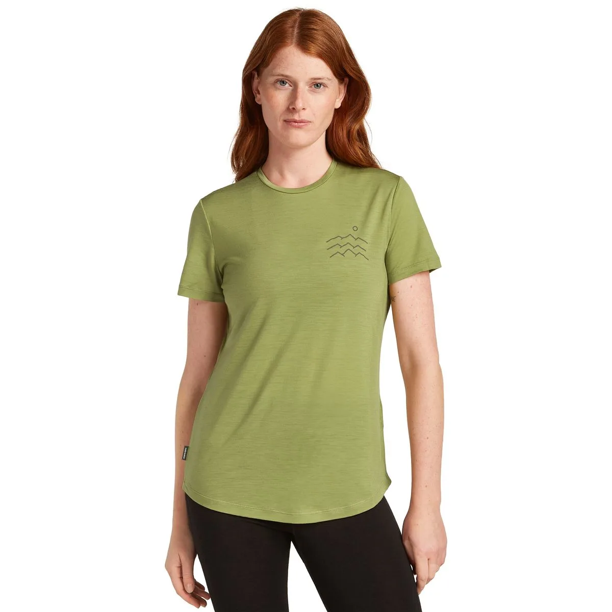 Merino 125 Cool-Lite Sphere Across Damen T-Shirt, grĂĽn XL