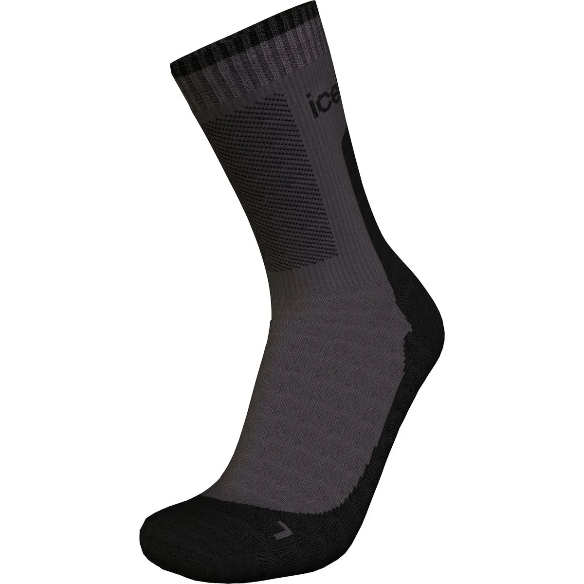 Merino Hike+ Medium Crew Damen Socken, schwarz L