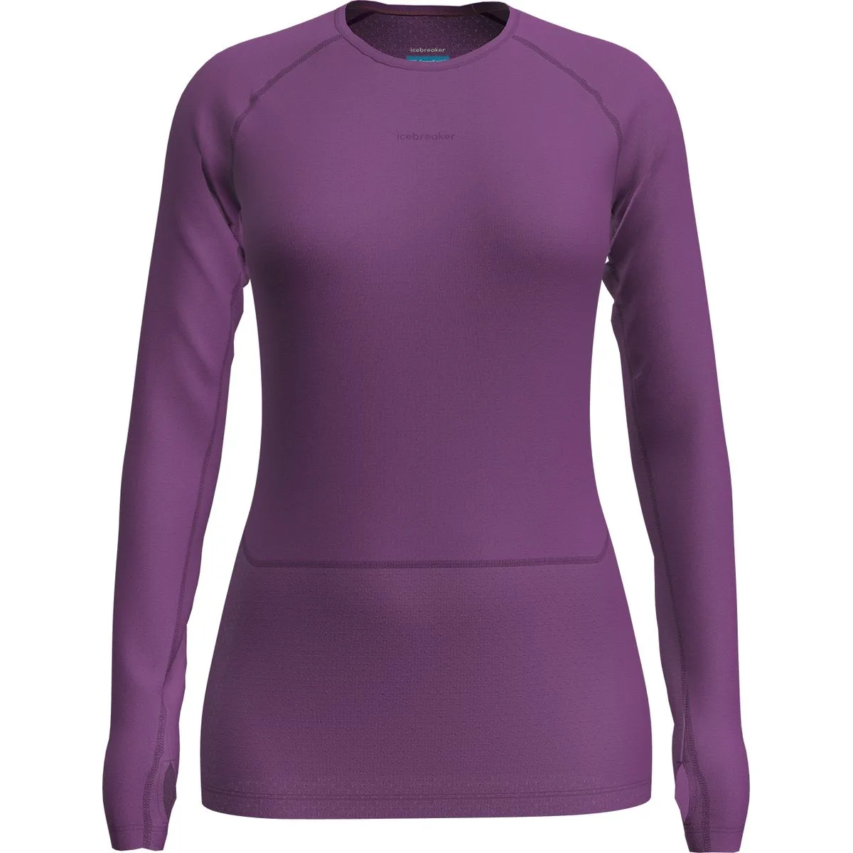Icebreaker Merino 125 ZoneKnit Crewe Damen Unterhemd, rot