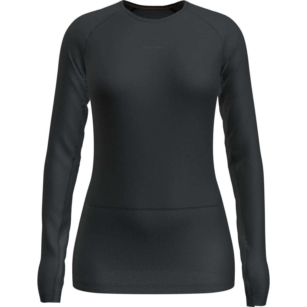Icebreaker Merino 200 ZoneKnit™ Crewe Damen Unterhemd, schwarz