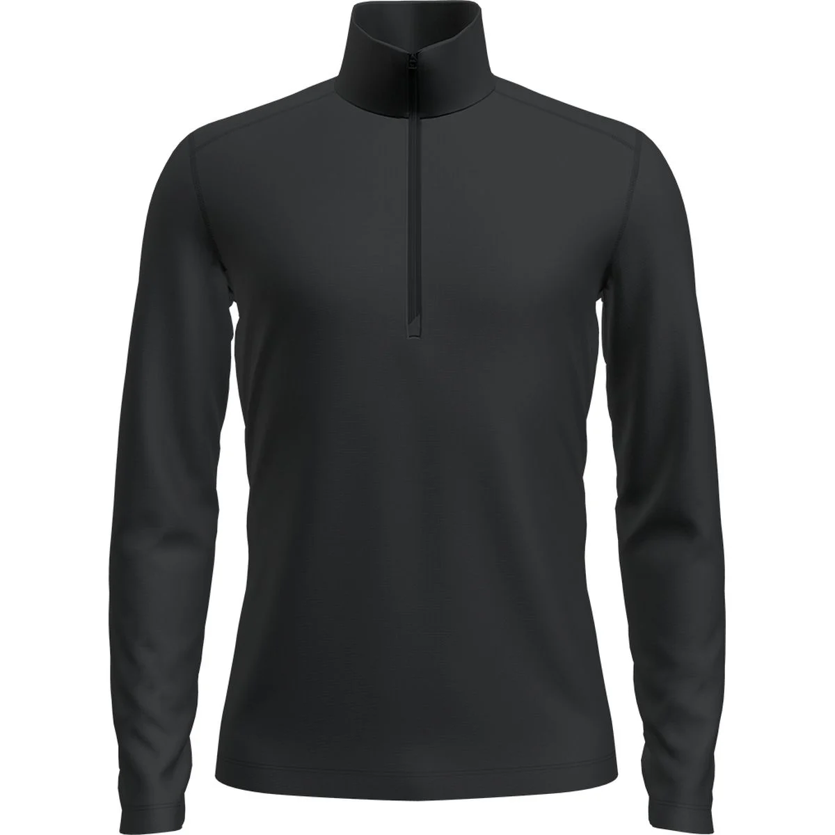 Tech Half Zip Herren Rollkragenpullover, schwarz XXL