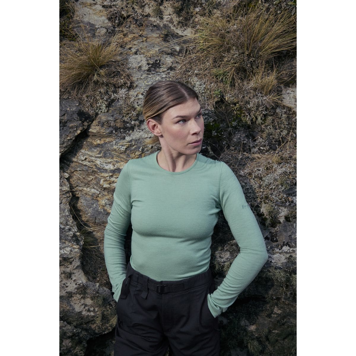 Icebreaker Merino 200 Oasis Crewe Damen Unterhemd, blau