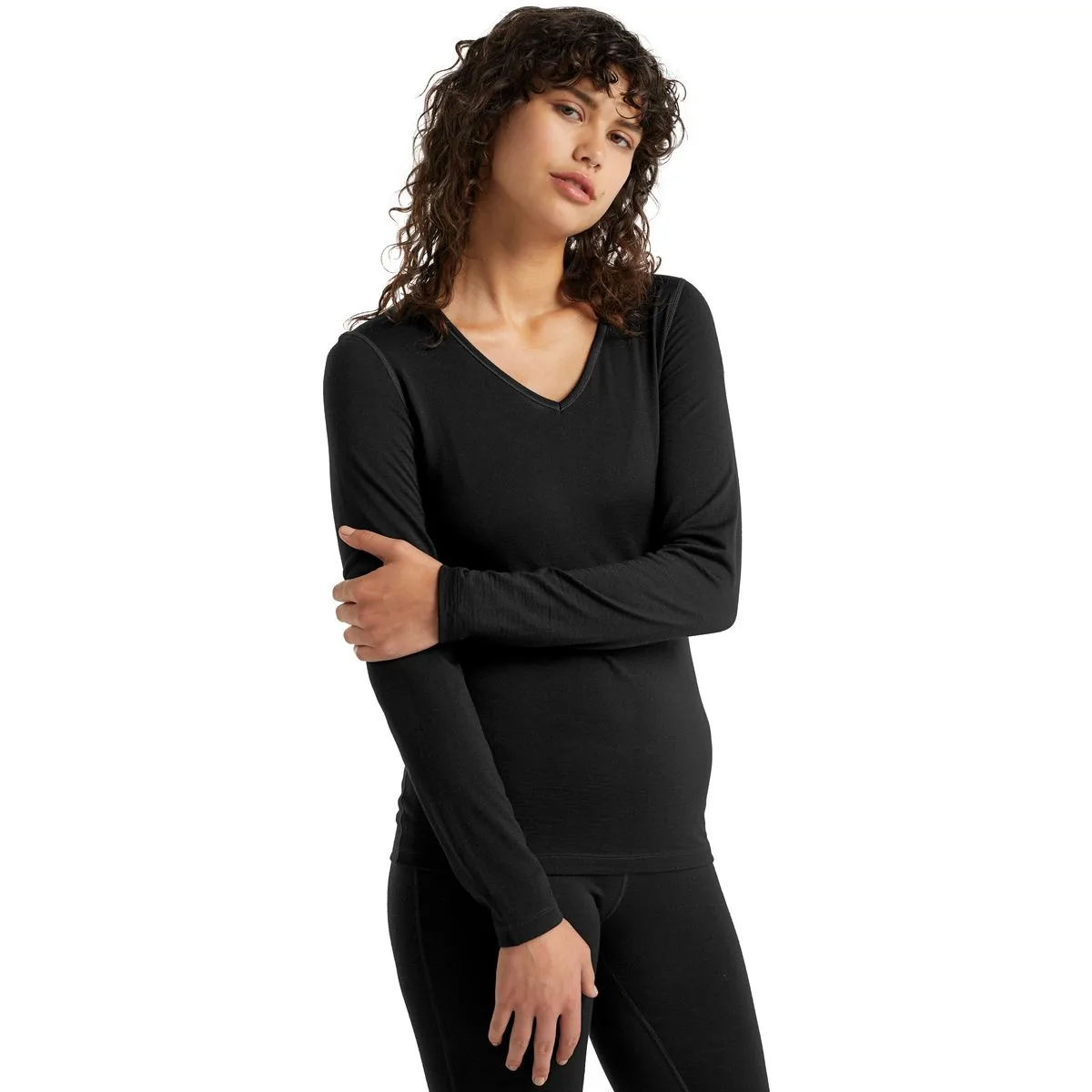 Oasis V Damen Unterhemd, schwarz XL
