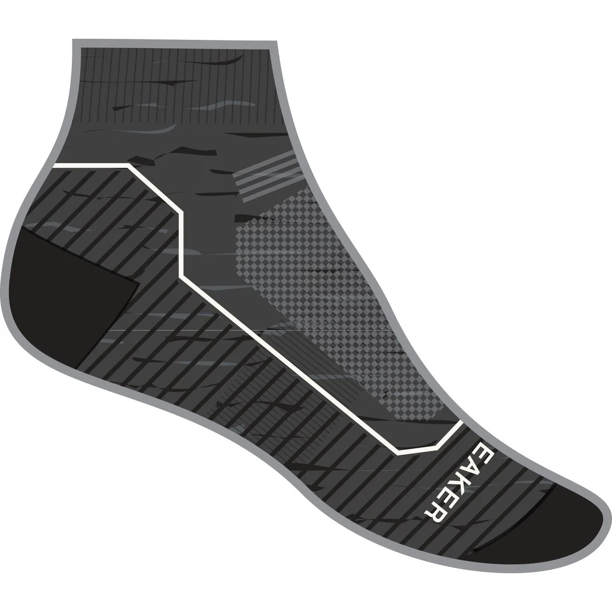Hike+ Light Mini Damen Socken, grau 35-37
