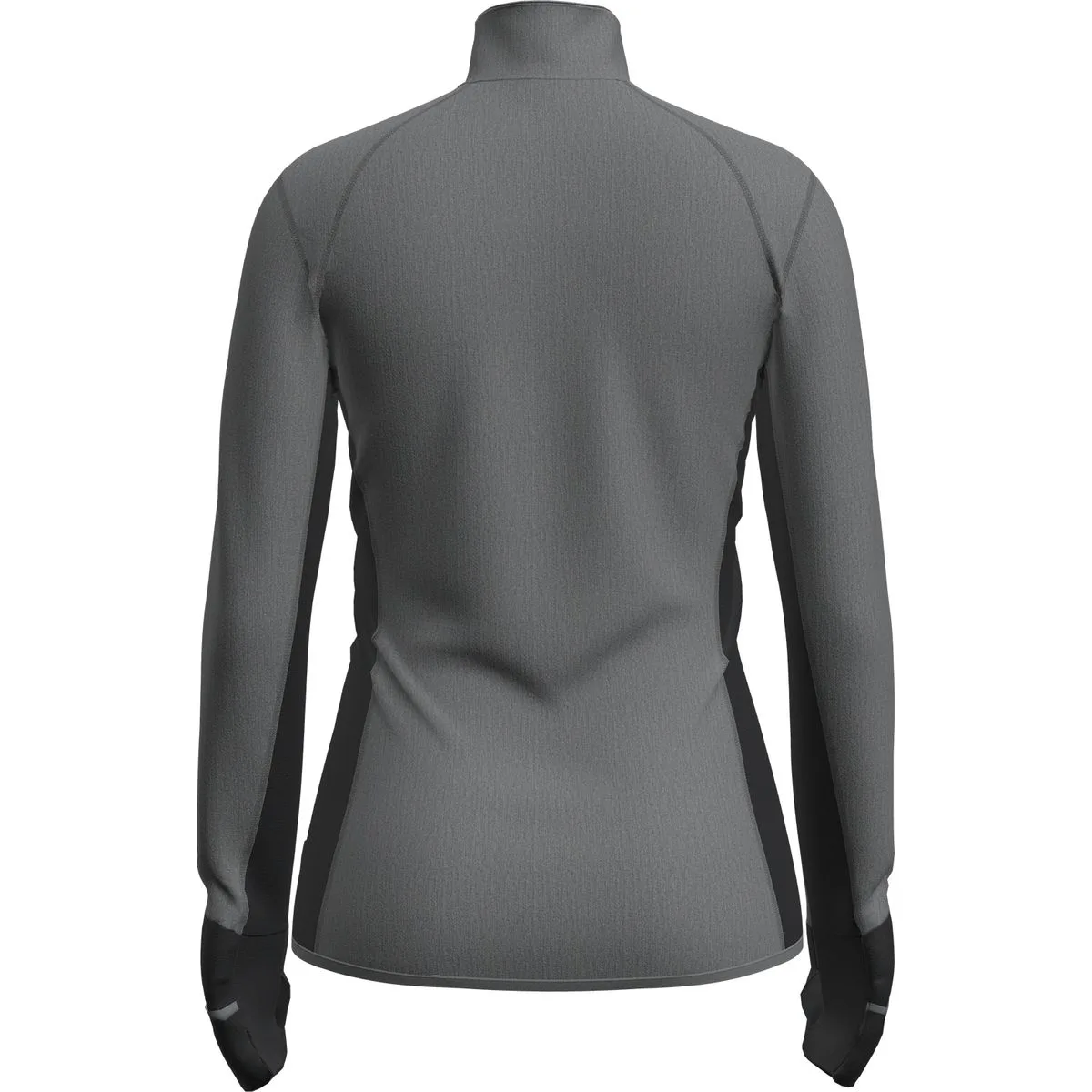 Descender Zip Damen Rollkragenpullover, grau S