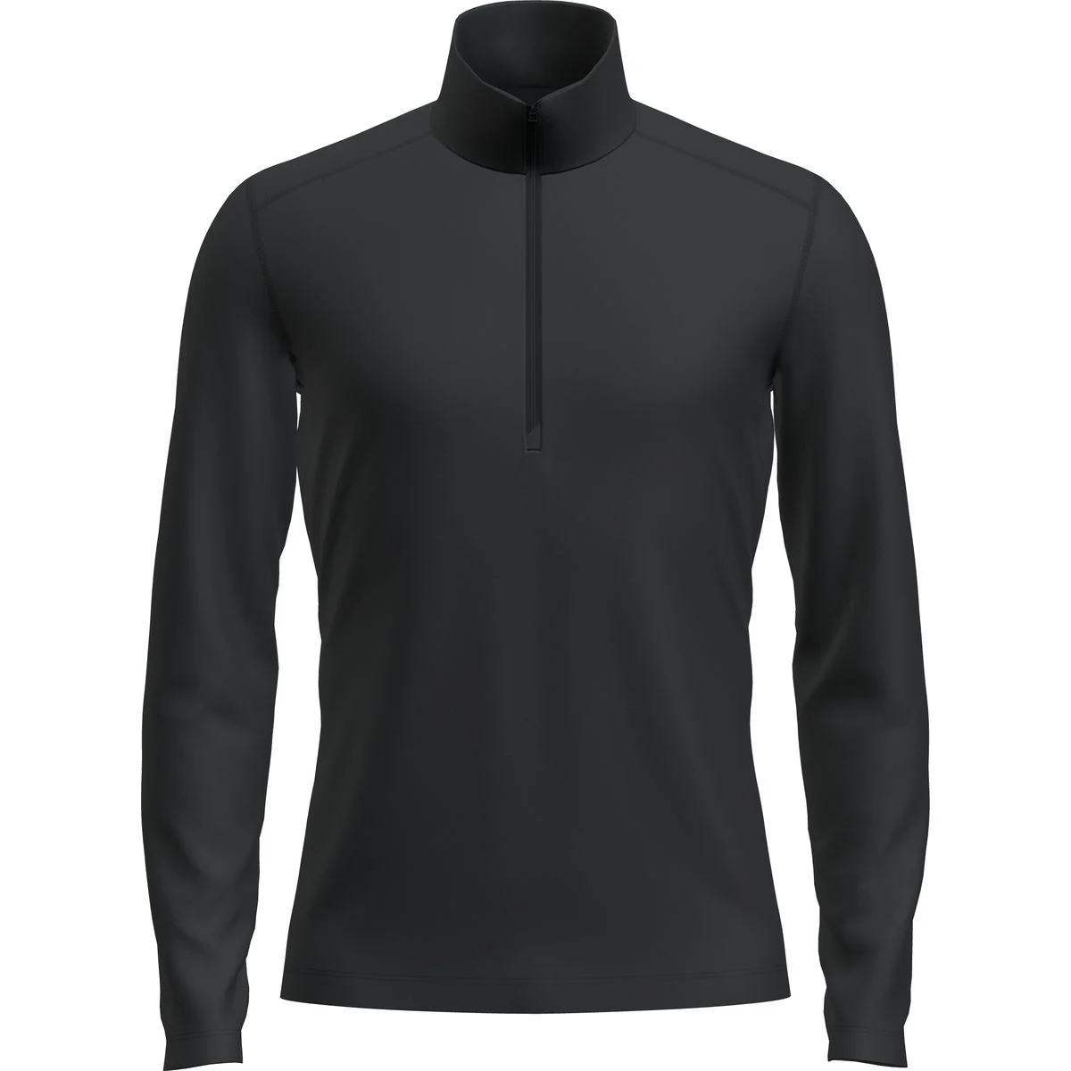 Tech Half Zip Herren Rollkragenpullover, schwarz S