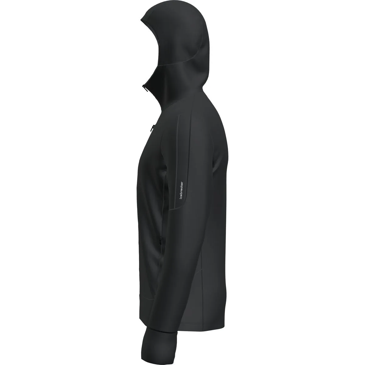 Merino 260 Quantum Zip Herren Sweatshirt, schwarz L