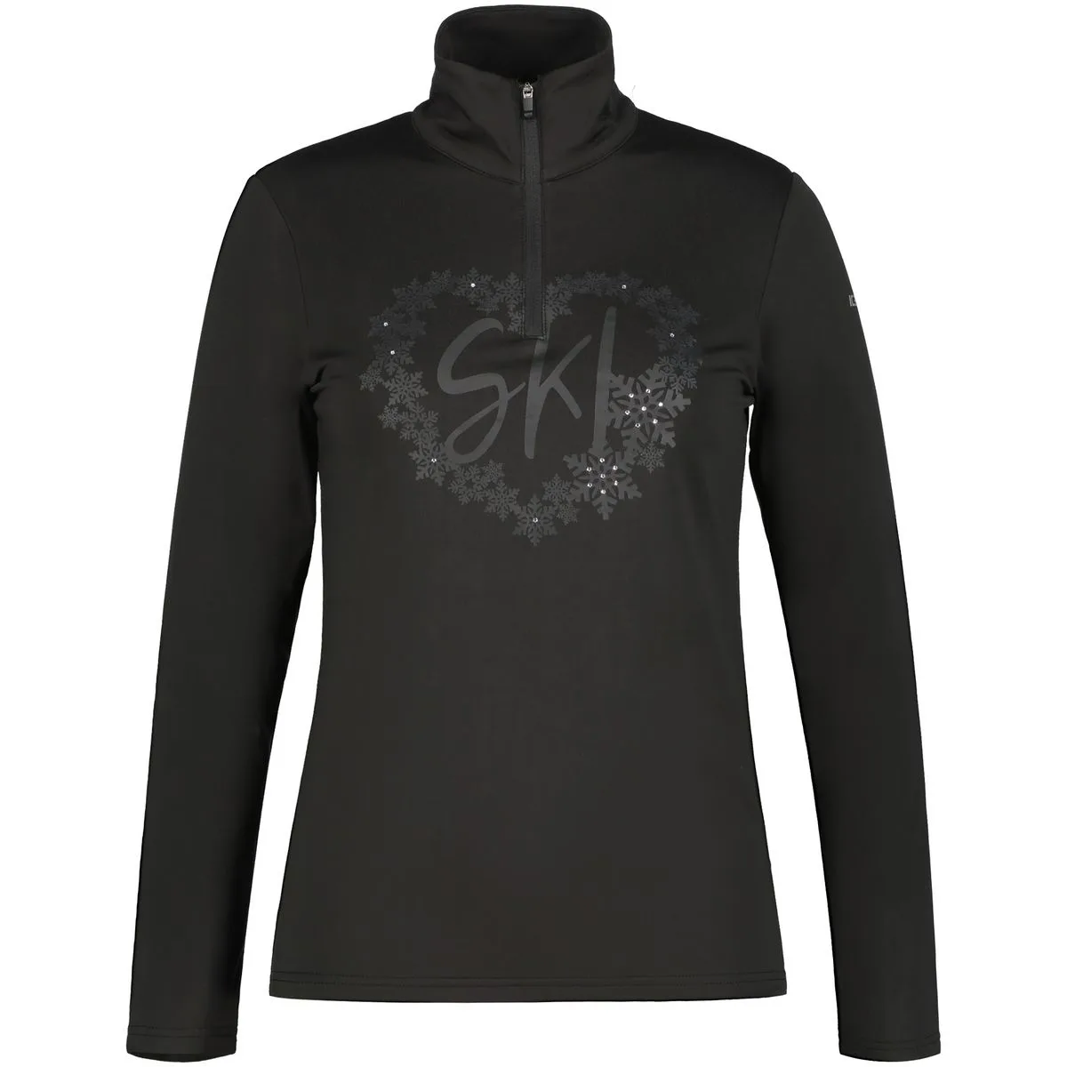 Ellenton Damen Rollkragenpullover, schwarz XL