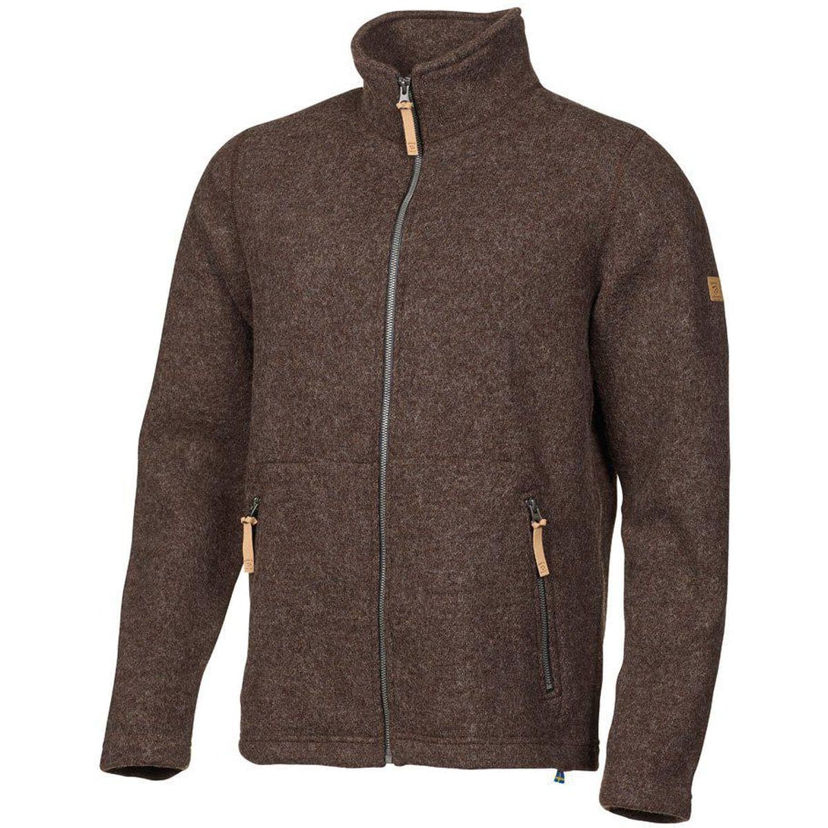 Nls Sap full zip Herren Midlayer, braun XXL