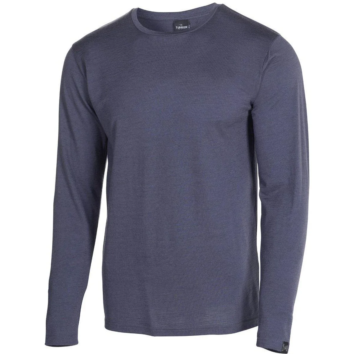 Merino Herren Longsleeve, blau XXXL