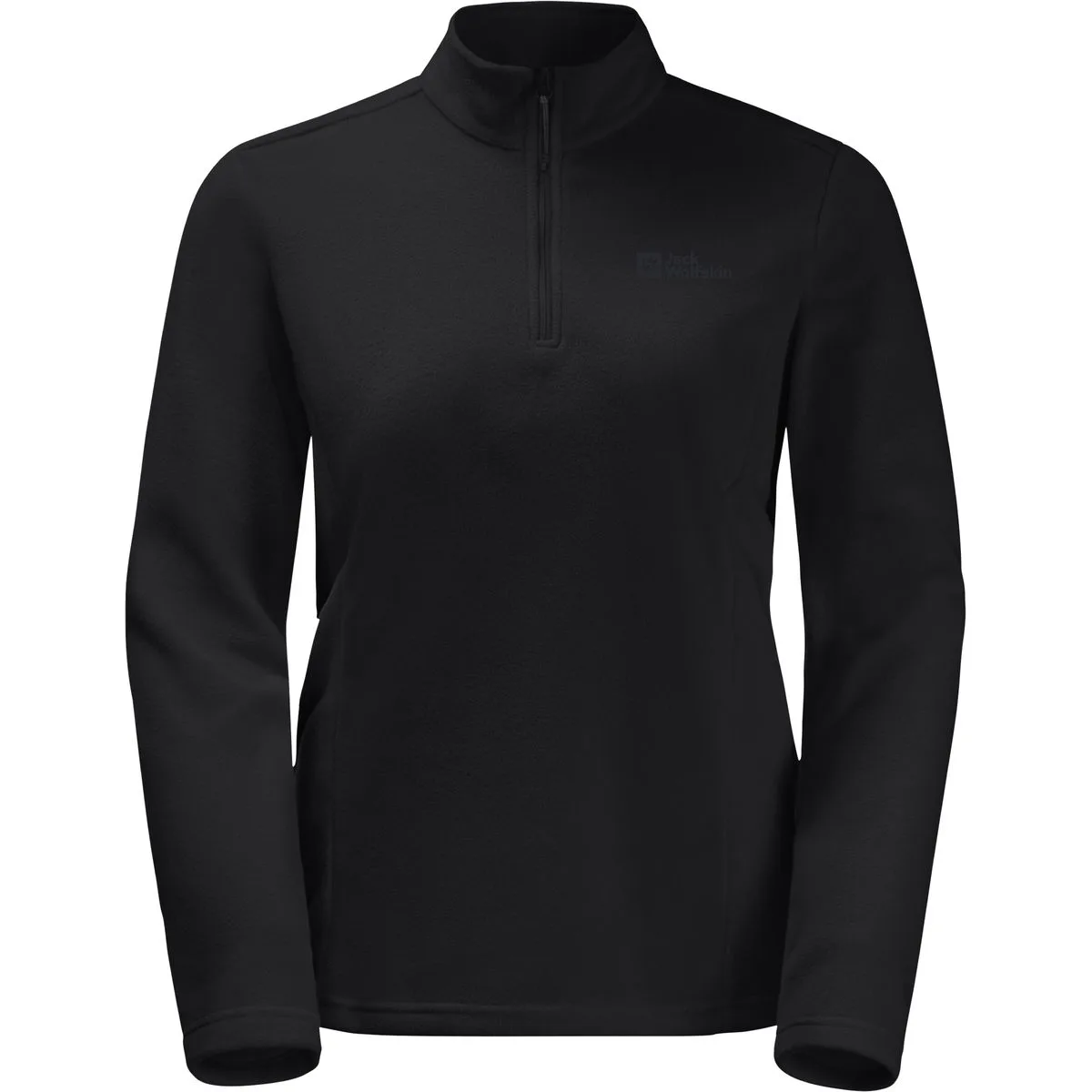 Taunus Half Zip Damen Pullover, schwarz L