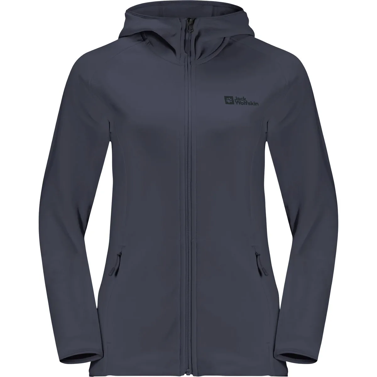 Jack Wolfskin Baiselberg Hooded Full Zip Damen Midlayer, grau 4064886024792