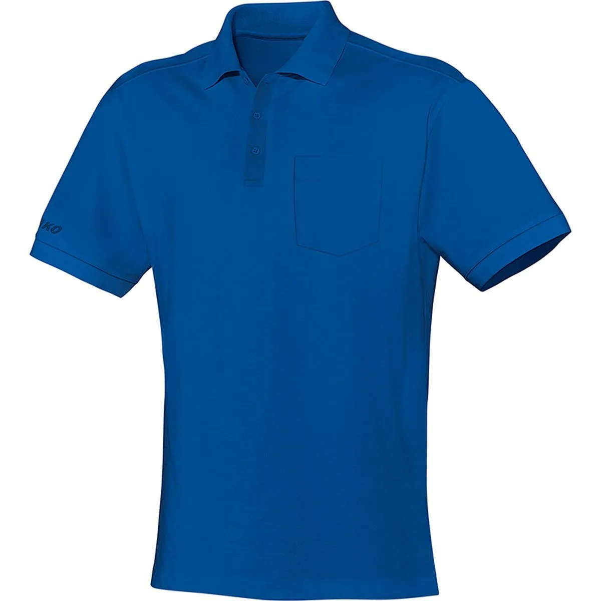 Team mit Brusttasche Poloshirt, blau L
