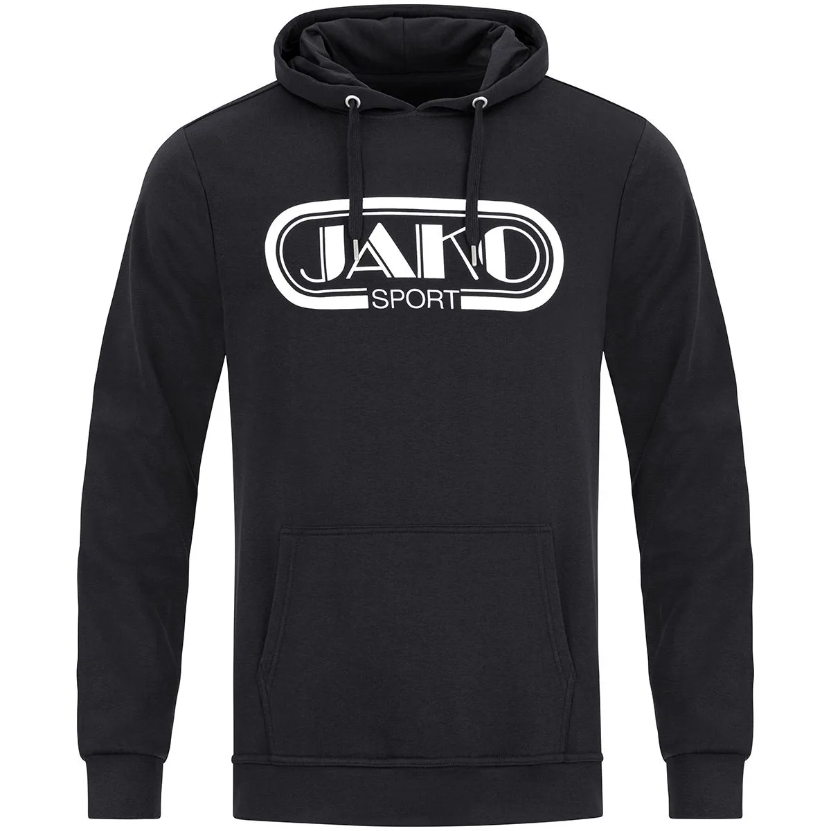 Retro Kapuzensweater, schwarz S