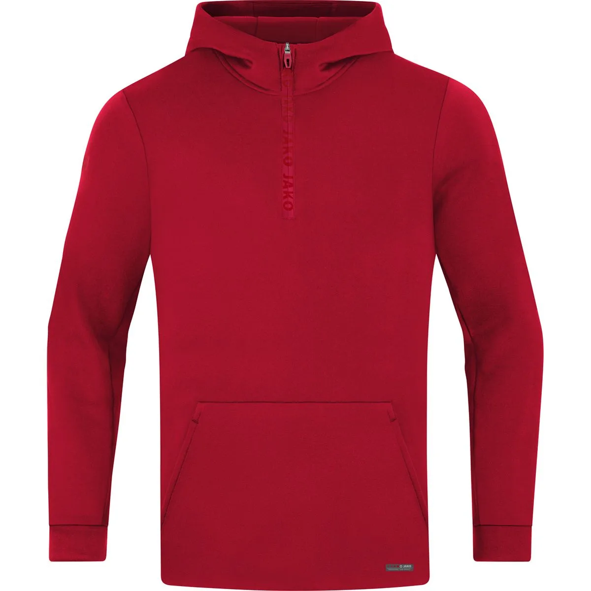 Zip Pro Casual Kapuzensweater, rot XXL
