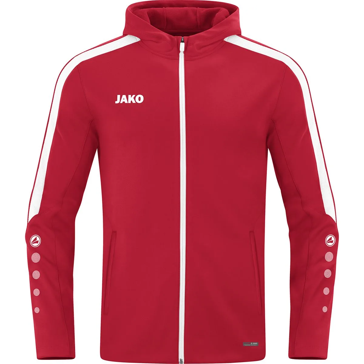 Power Damen Kapuzensweater, rot 34