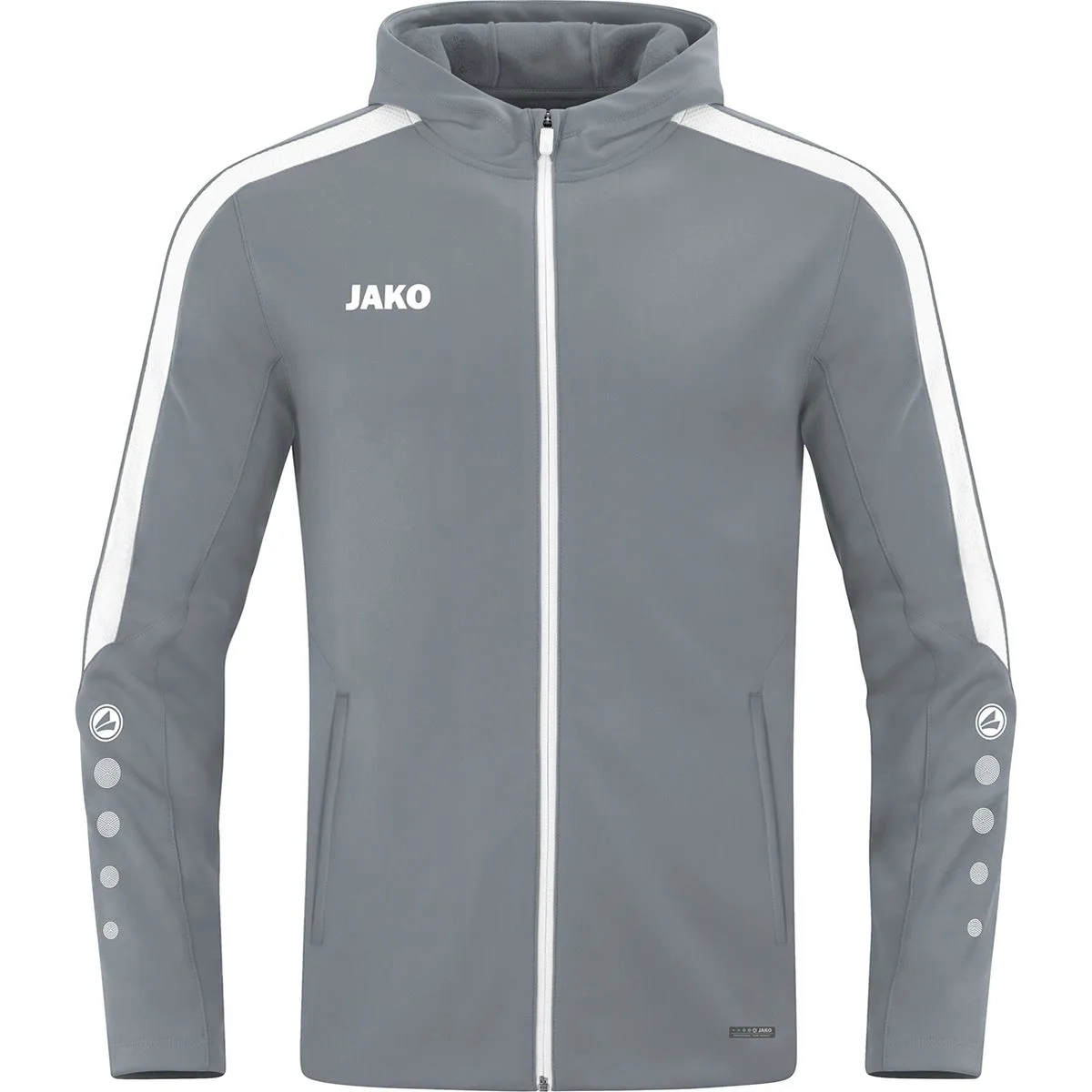 Power Kinder Kapuzensweater, grau 140