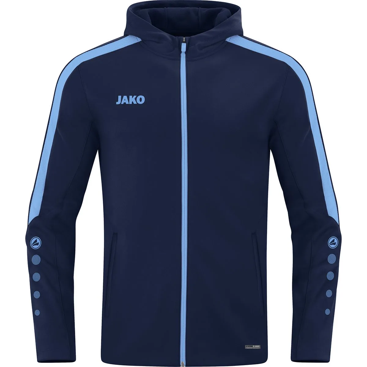Power Kinder Kapuzensweater, blau 140
