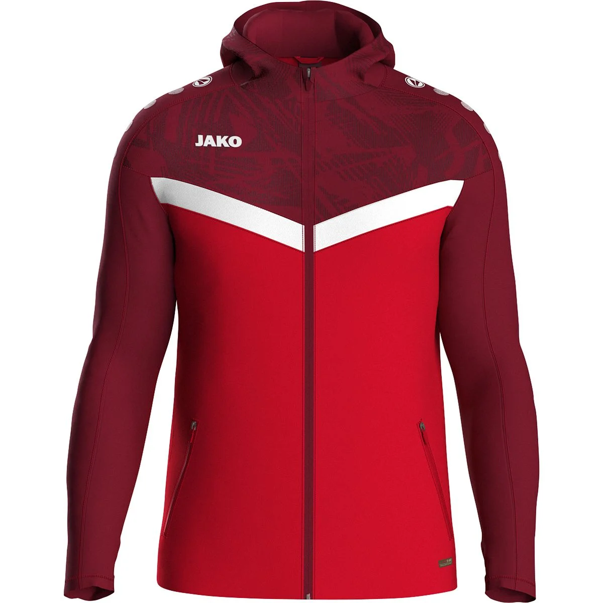 Iconic Damen Kapuzensweater, rot 34