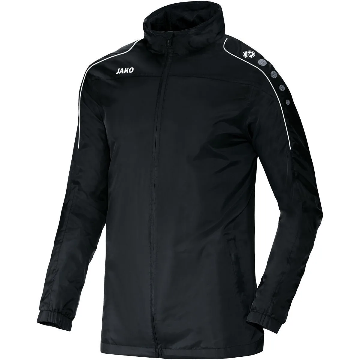 Jako Team Kinder Regenjacke, schwarz