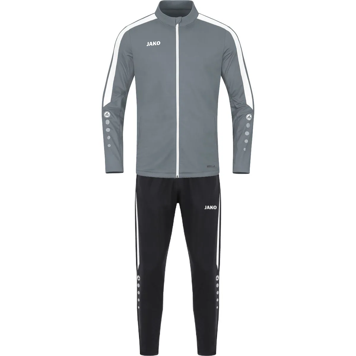 Polyester Power Trainingsanzug, grau XL