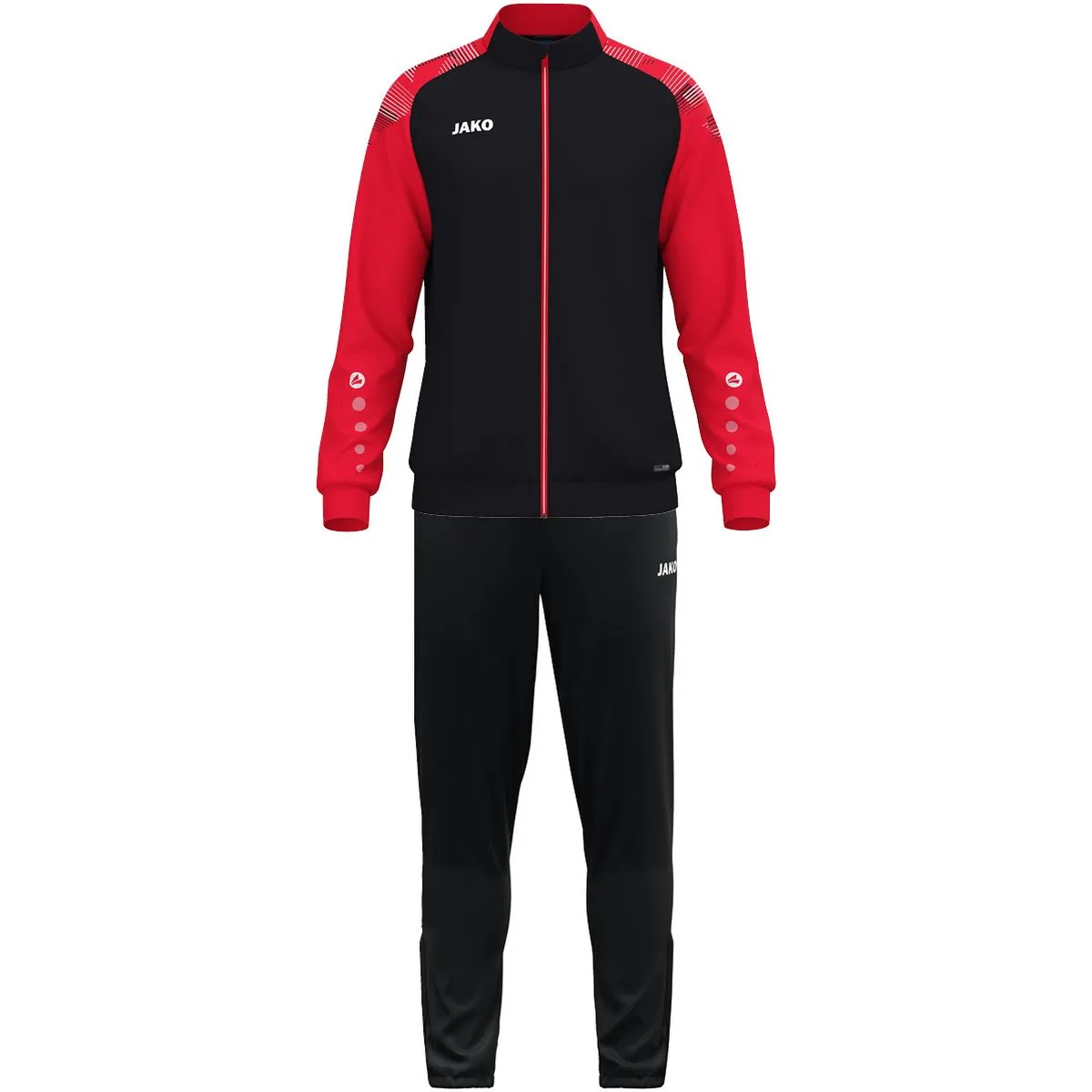 Polyesteranzug Sonic Trainingsanzug, schwarz L