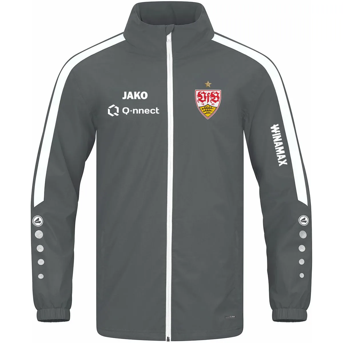 VfB Stuttgart Power Fußballjacke, grau XXL