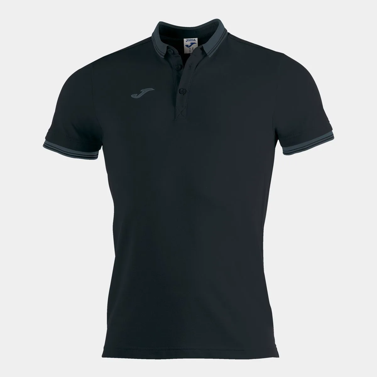 Joma Bali II Kinder Poloshirt, schwarz