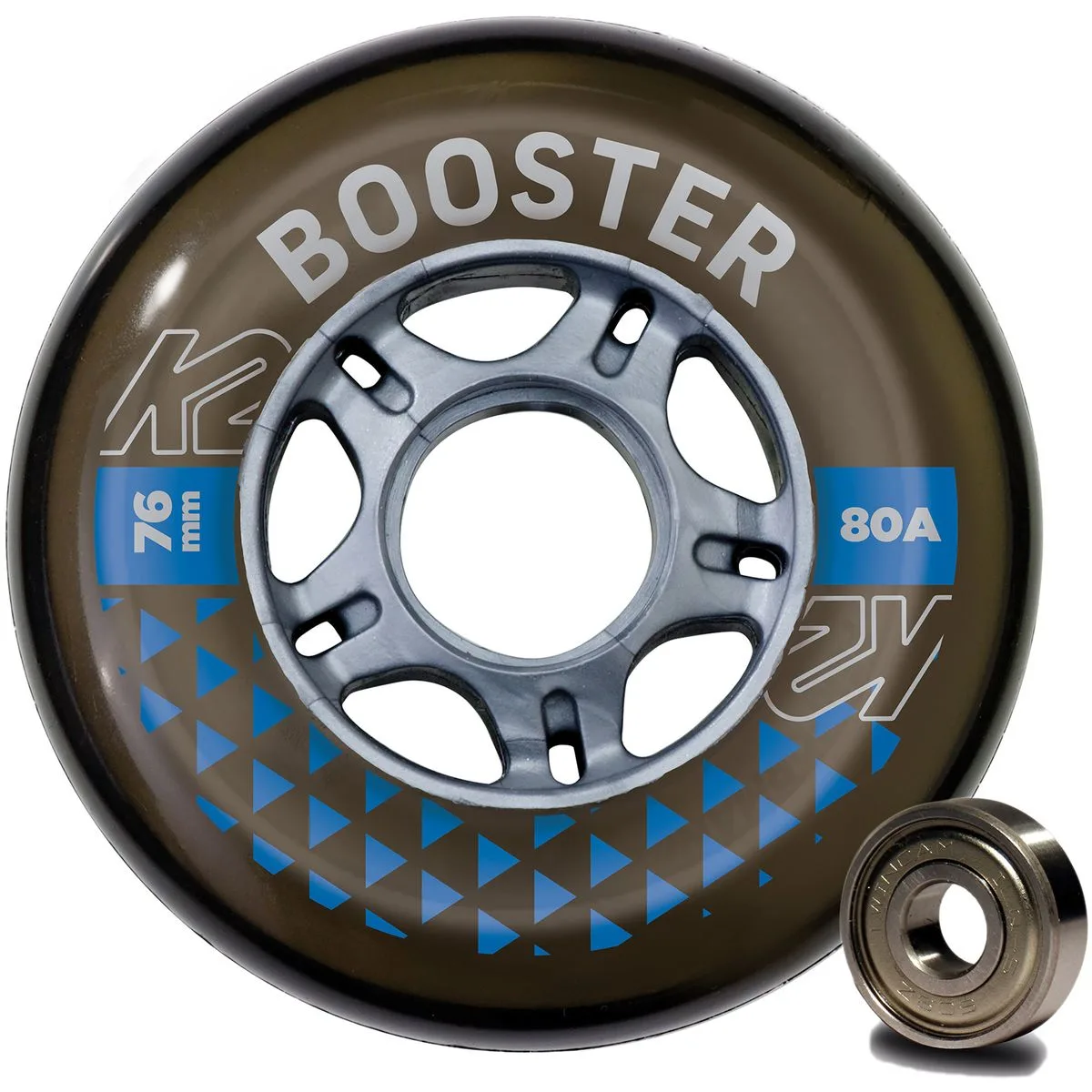 Booster 76Mm 80A 8-Wheel Pack W Ilq 5 Inlineskate-Rollen, schwarz 1SIZ