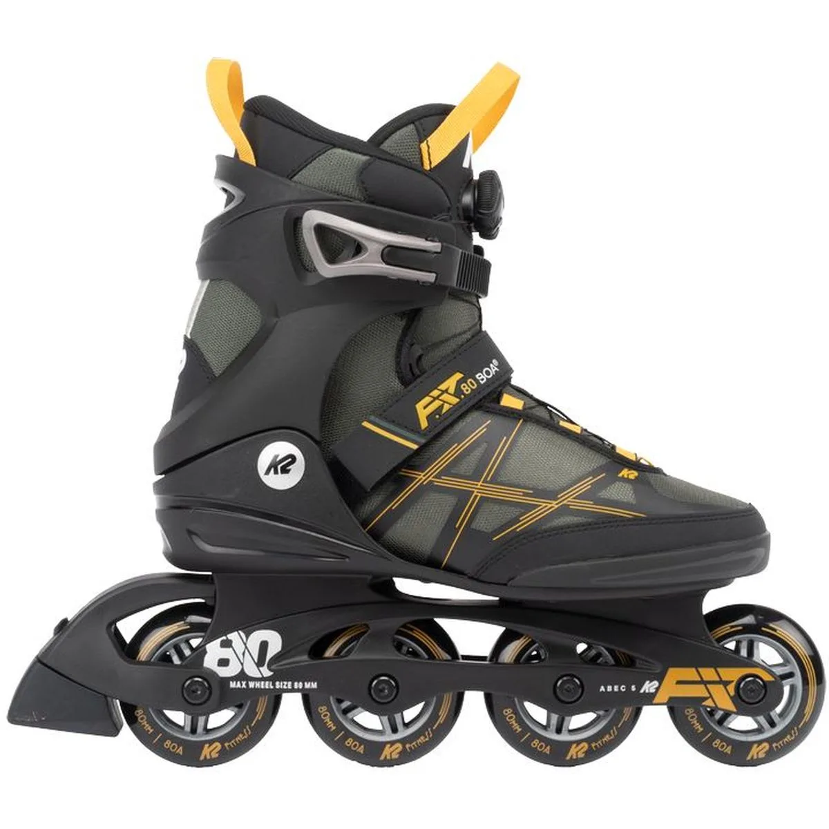 K2 F.i.t. 80 Boa® Inlineskates, grau, Größe 44 ½ 886745962076