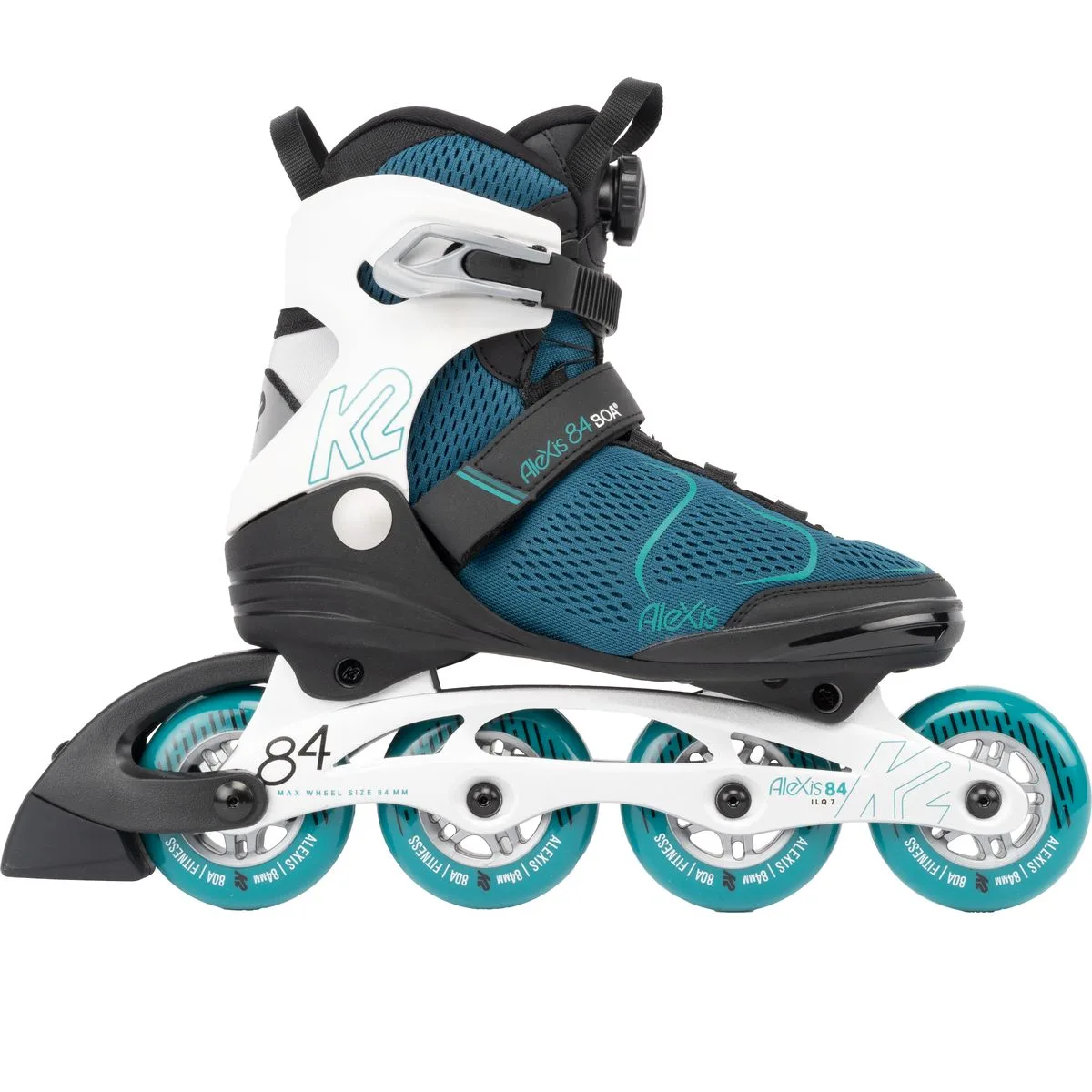 Alexis 84 Boa® Inlineskates, türkis, Größe 38 38