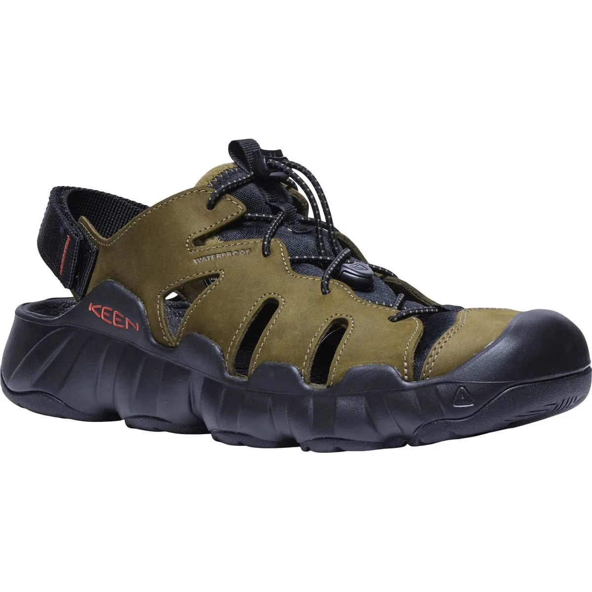 Hyperport Fisherman Leather Herren Trekkingsandalen, grün, Größe 44 ½ 44 ½