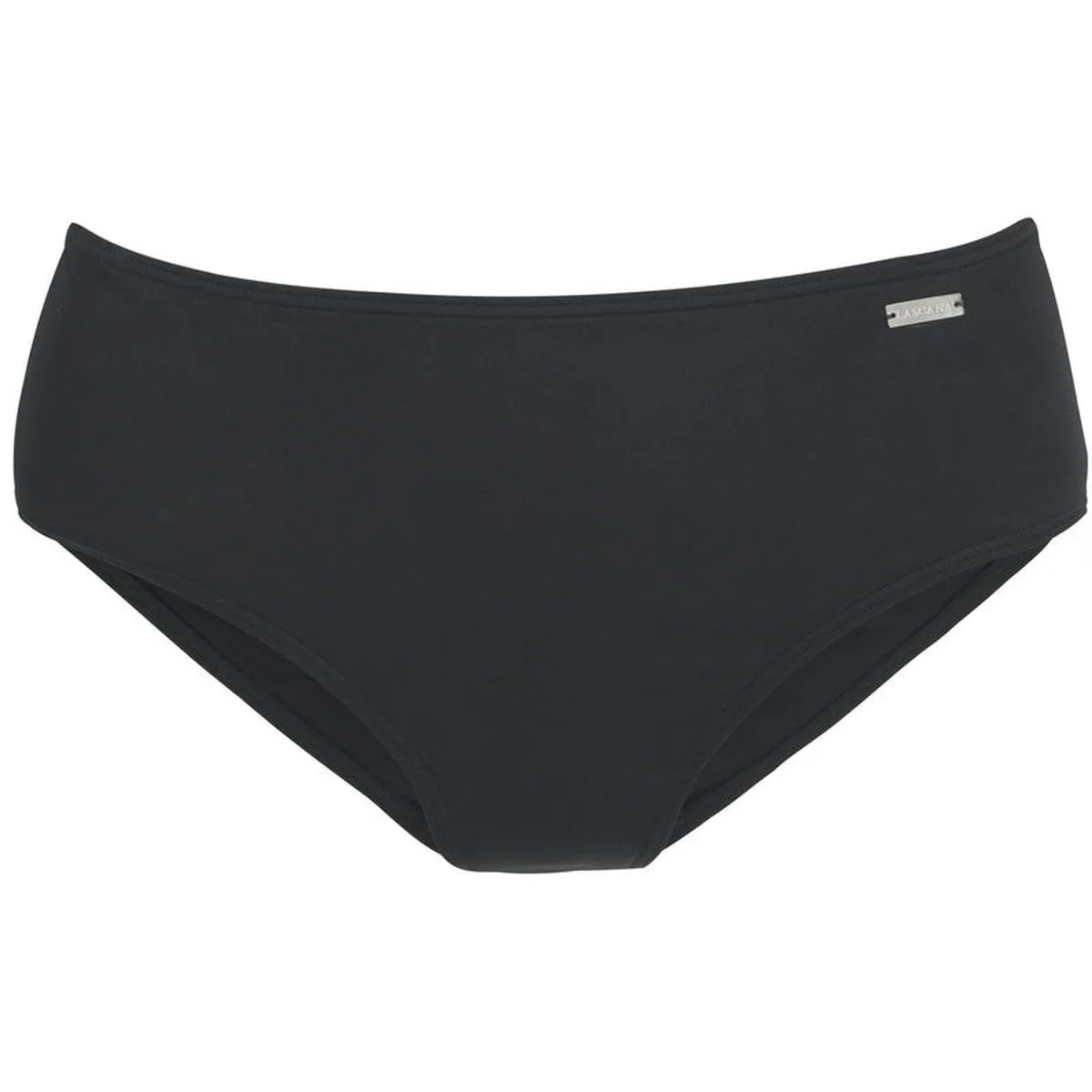 Highwaist Damen Bikinihose, schwarz 46