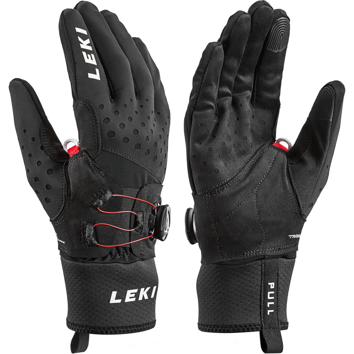 Nordic Tune Shark Boa® Herren Fingerhandschuhe, schwarz 6