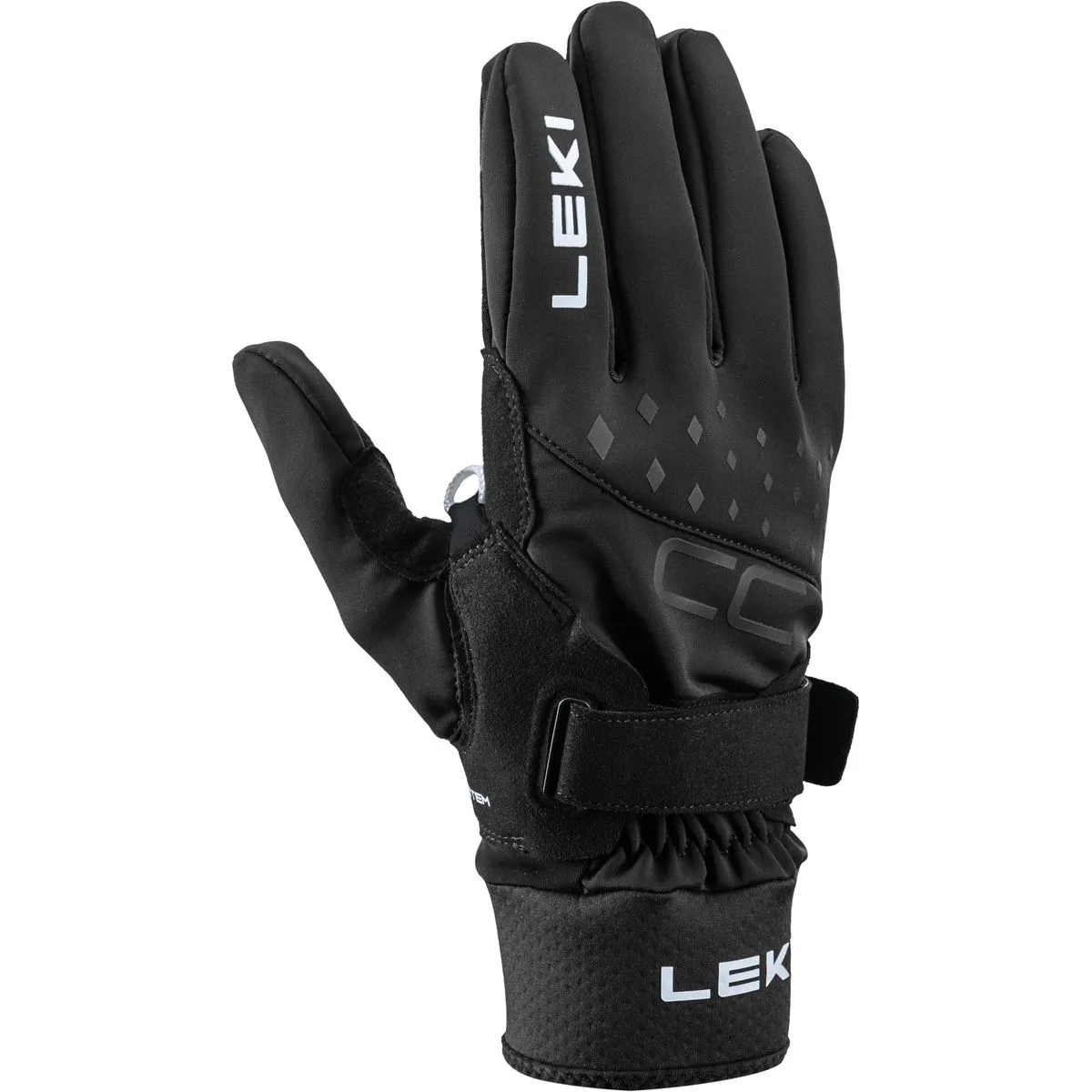 Leki CC Shark Fingerhandschuhe, schwarz 4028173297511