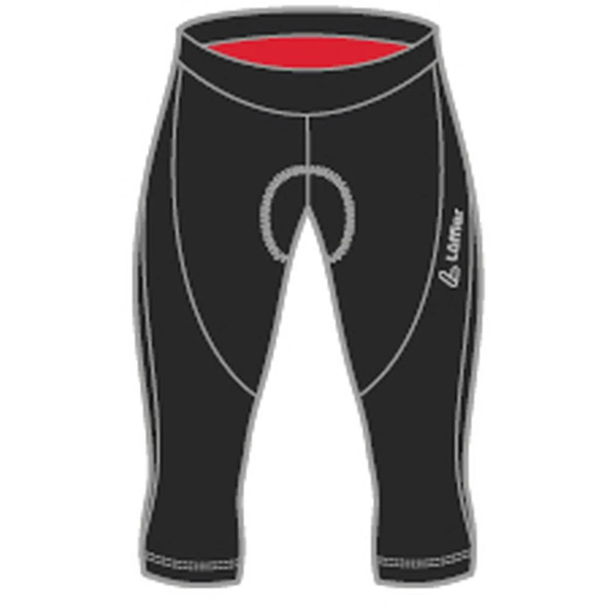 Löffler 3/4 Bike Tour II Tights, schwarz 9006063876768