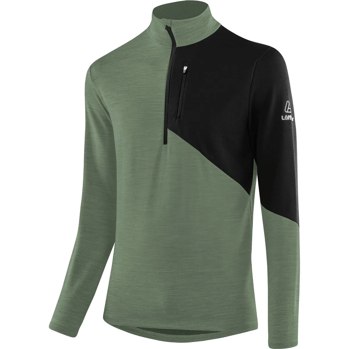 Löffler Midlayer Block Transtex® Merino Rollkragenpullover, orange 48