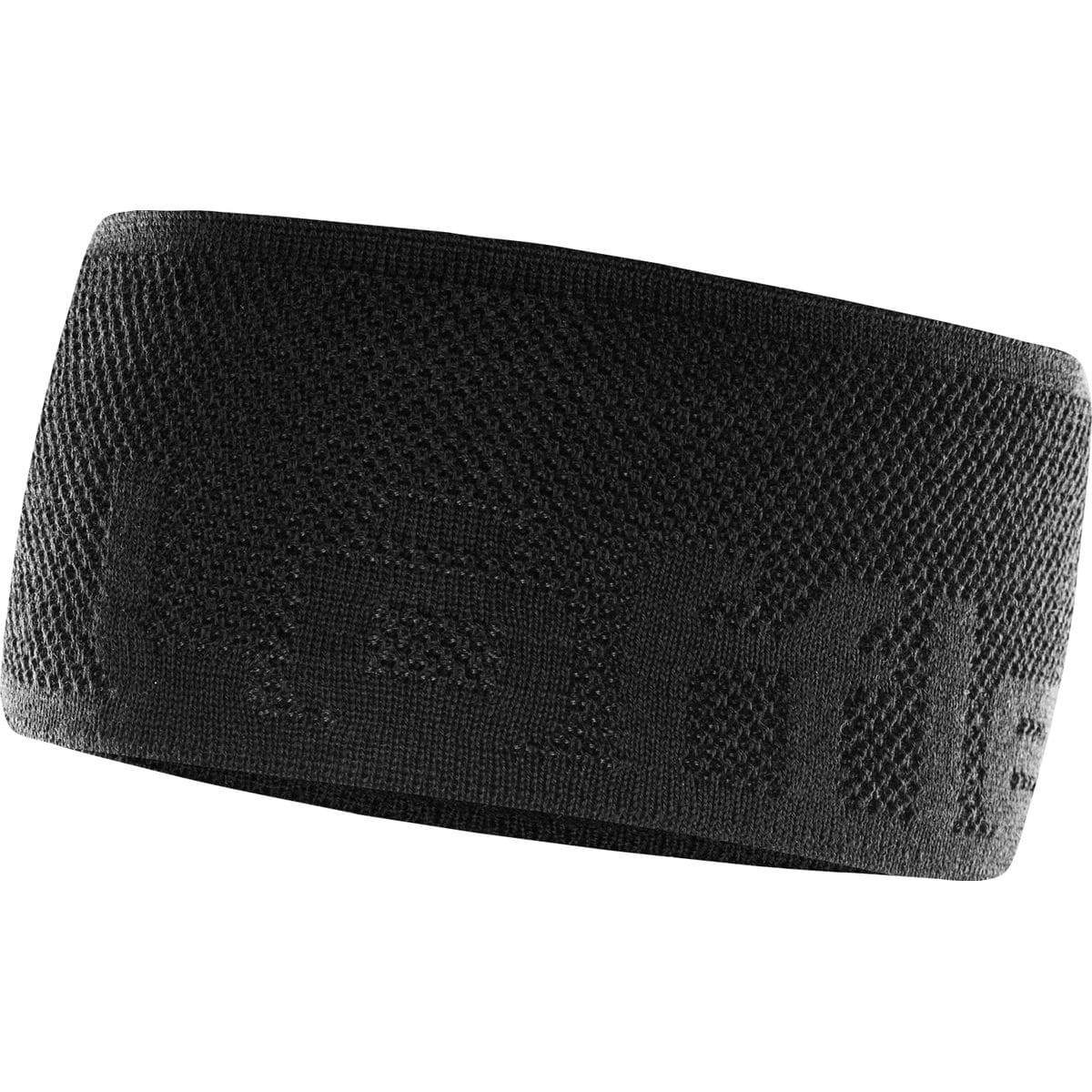 Löffler Knitted Logo Stirnband, schwarz 9008169856781