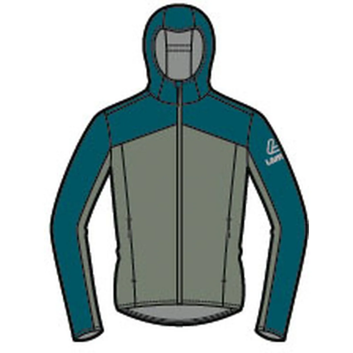 Löffler Hooded Aquavent WPM Pocket Regenjacke, orange 48
