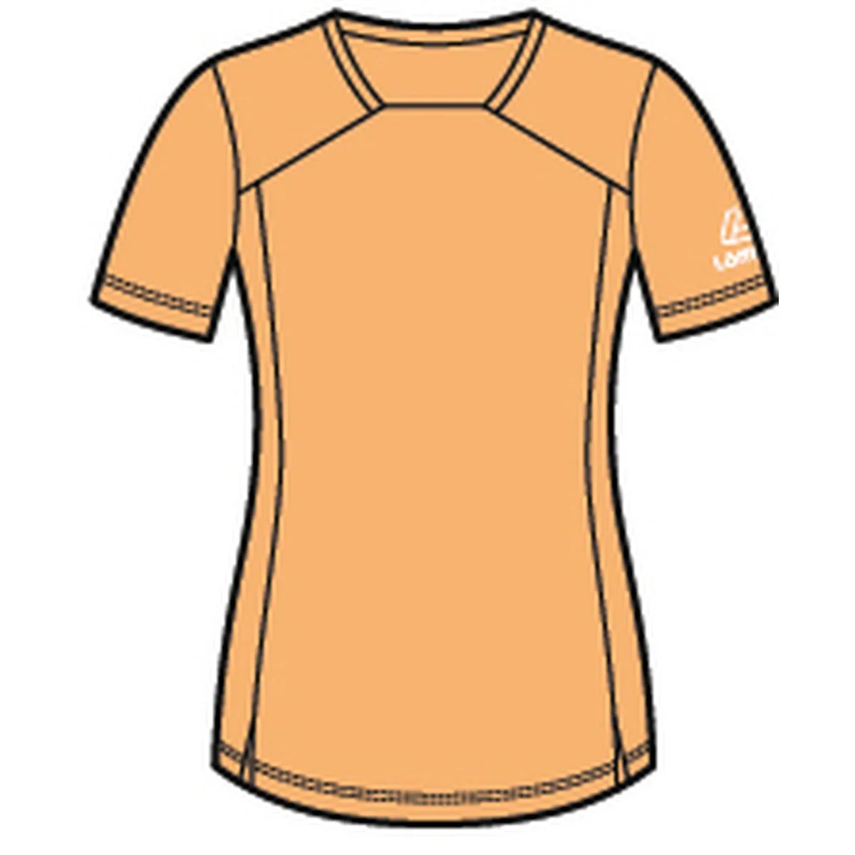 Löffler Transtex®-Single T-Shirt, orange 40