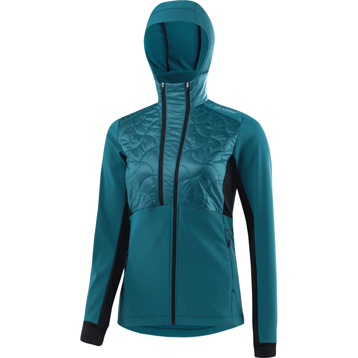 Löffler Hooded Grace Pl60 Skijacke, blau 40