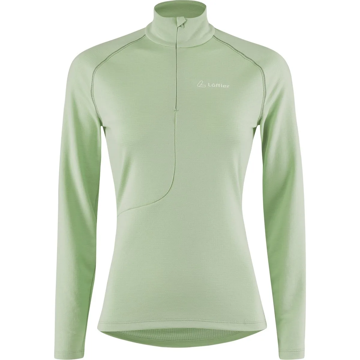 Löffler Midlayer Tech-Merino Damen Rollkragenpullover, grün 42