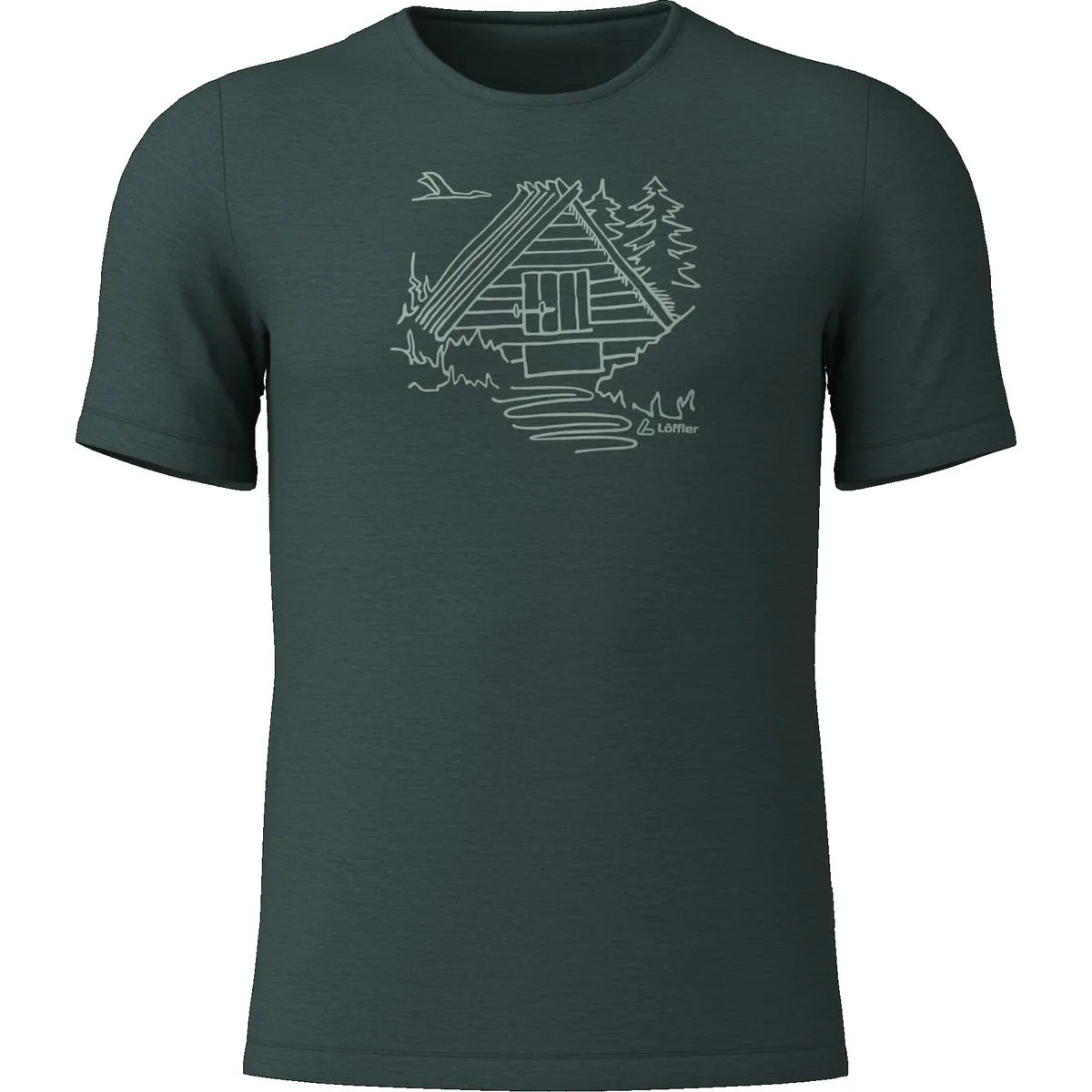 Löffler Cottage (Tm) Herren T-Shirt, grün 48