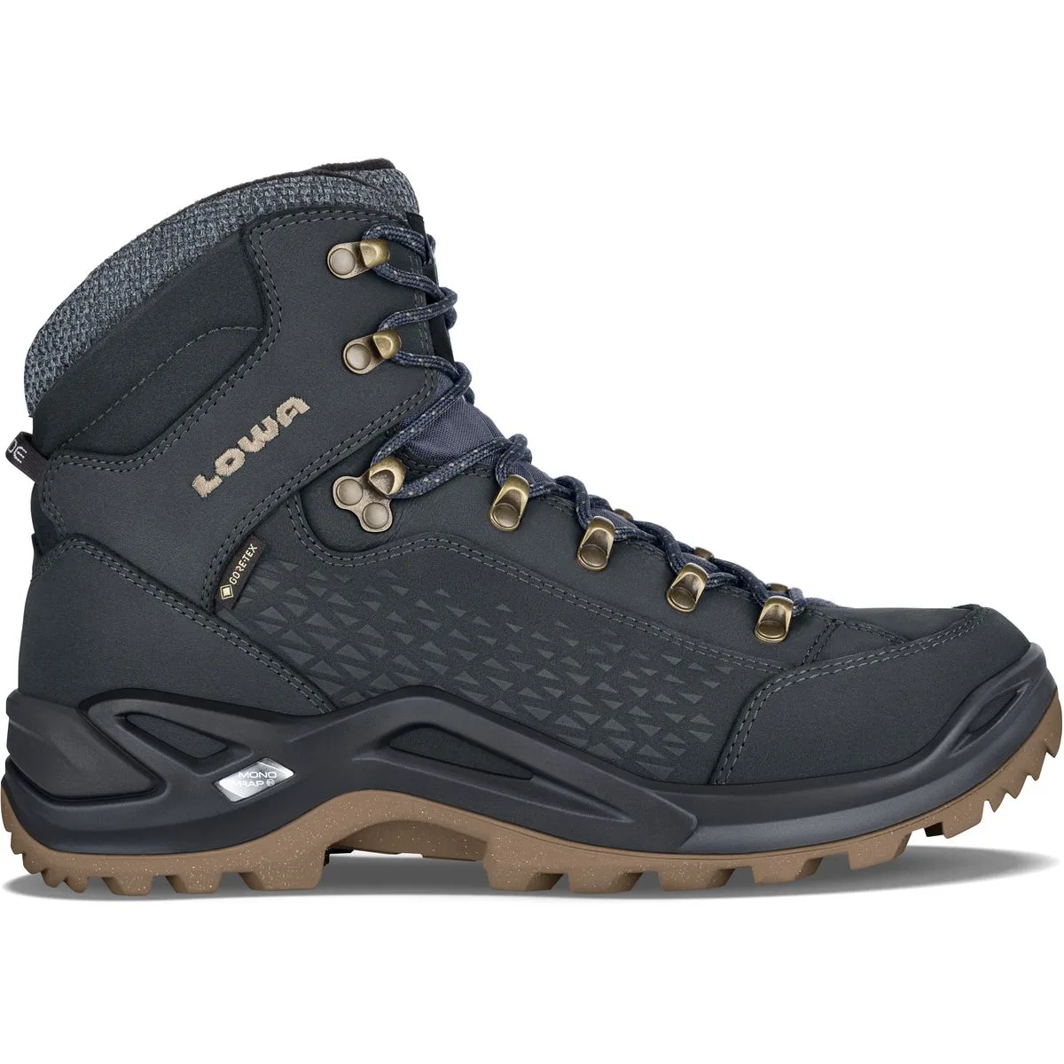 Lowa Renegade Warm GTX Mid Herren Stiefel, blau, Größe 44 ½