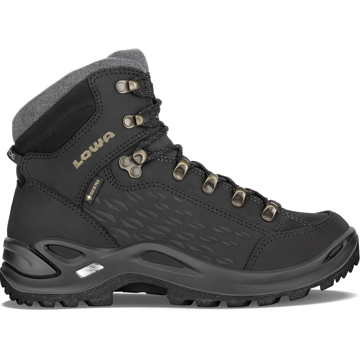 Lowa Renegade Warm GTX Mid Damen Stiefel, schwarz, Größe 38