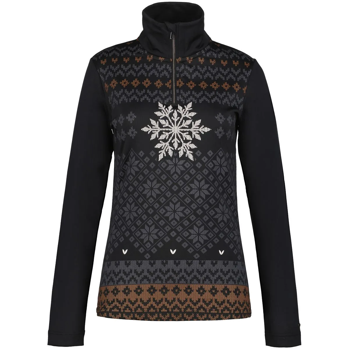 Hangist Damen Rollkragenpullover, schwarz S