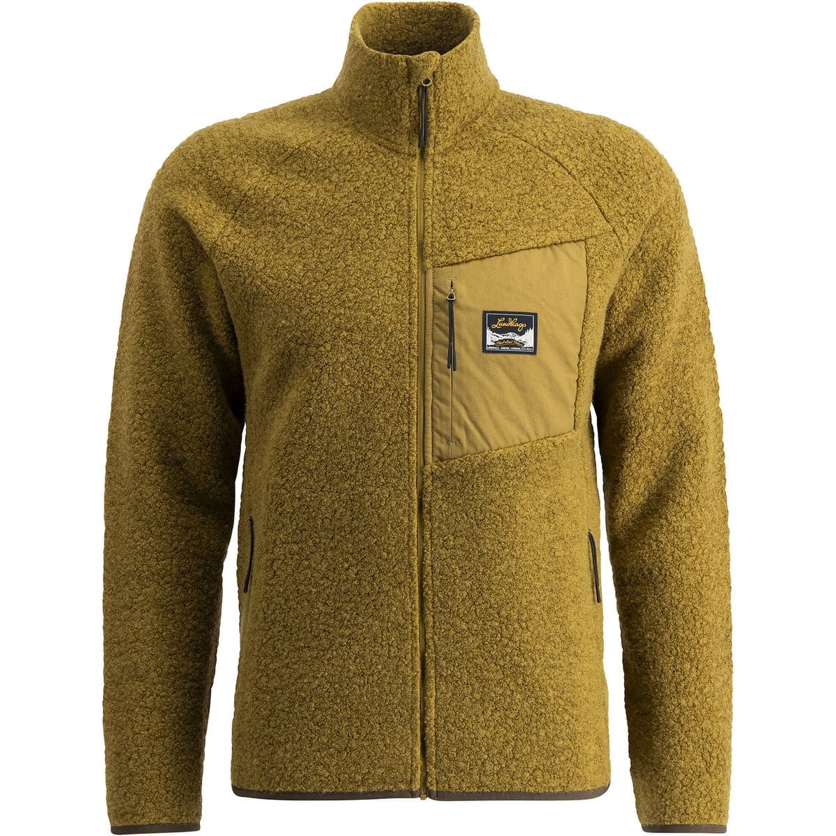 Flok Wool Herren Funktionsjacke, grün M