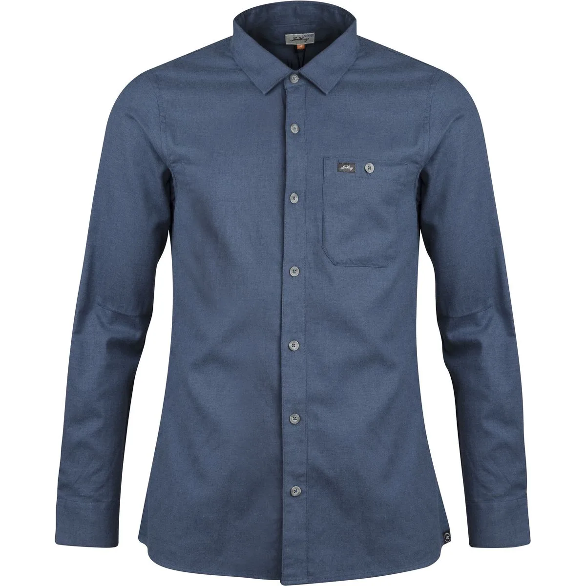Ekren Solid Herren Hemd, blau XXL