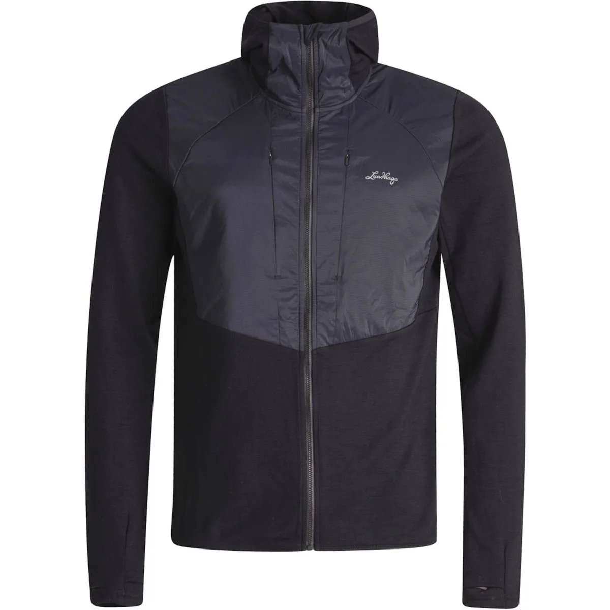 Padje Merino Block Herren Funktionsjacke, schwarz M