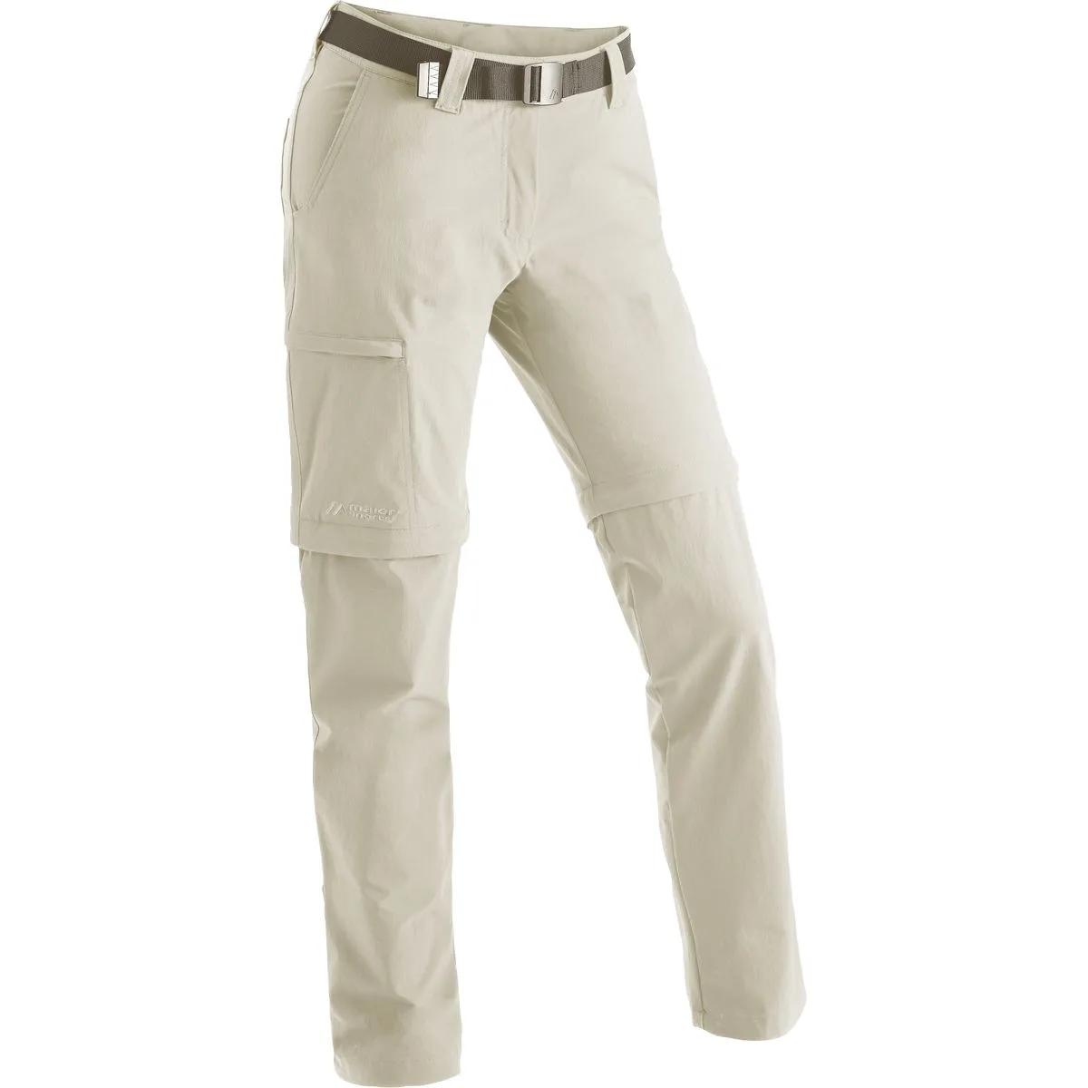 Inara slim Zip Damen Hose, braun 19